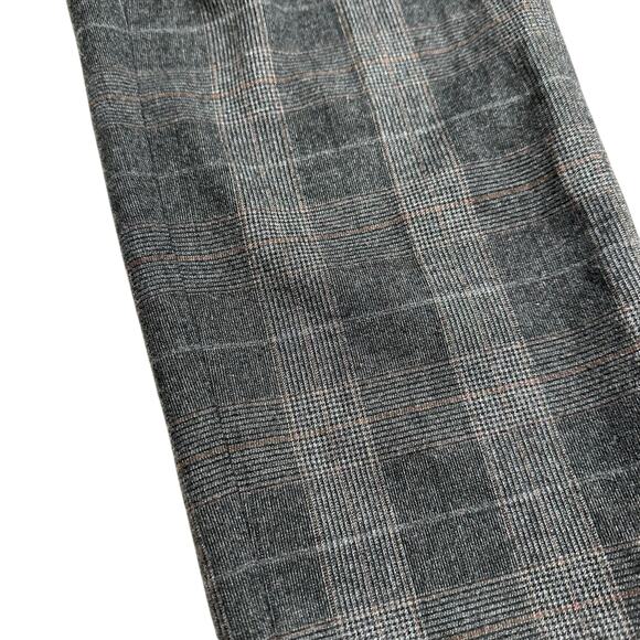 THE GROUP Babaton Aritzia Gray Classic Plaid Pull On Pants Women's Size XXS - Picture 7 of 7